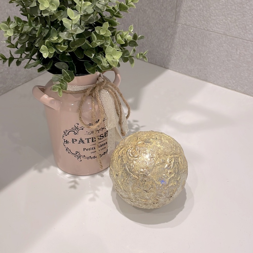 Decorative small golden orb. Heavy weight. New